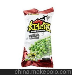 36g红仁馆蒜香味青青豆 休闲食品系列 青豆